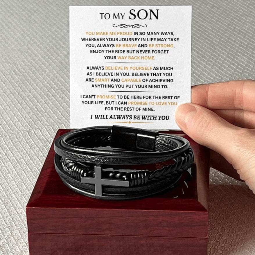 SON - You Make Me Proud - Cross Bracelet - Dearly Loved Designs