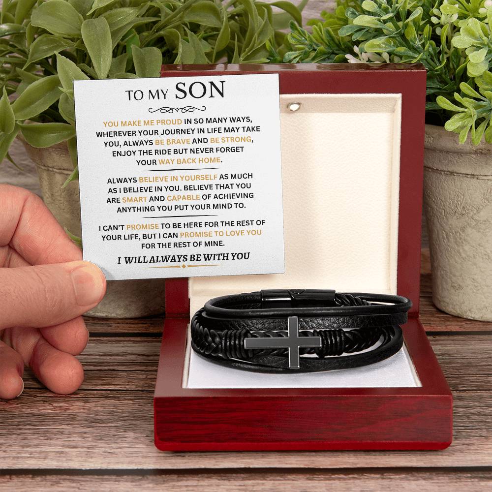 SON - You Make Me Proud - Cross Bracelet - Dearly Loved Designs