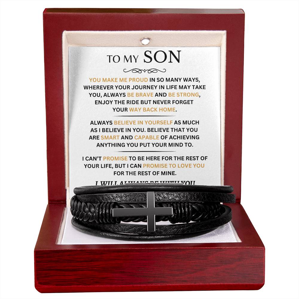 SON - You Make Me Proud - Cross Bracelet - Dearly Loved Designs