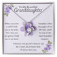 To My Beautiful Granddaughter, I Hold You in My Heart - Forever Love Necklace - Dearly Loved Designs