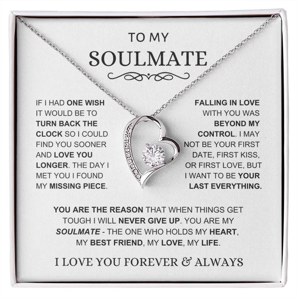 Soulmate - You Hold My Heart - Forever Love Necklace