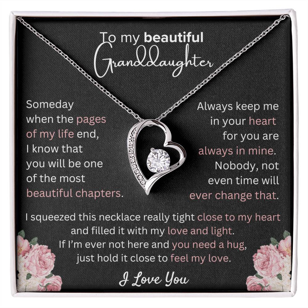 Granddaughter - Always in My Heart - Forever Love Necklace - Dearly Loved Designs