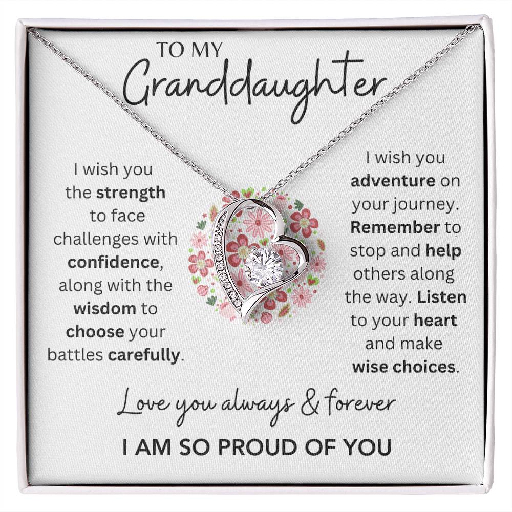 Granddaughter - So Proud of You - Forever Love Necklace - Dearly Loved Designs