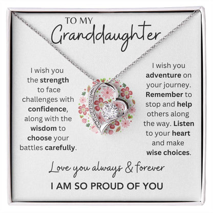 Granddaughter - So Proud of You - Forever Love Necklace - Dearly Loved Designs