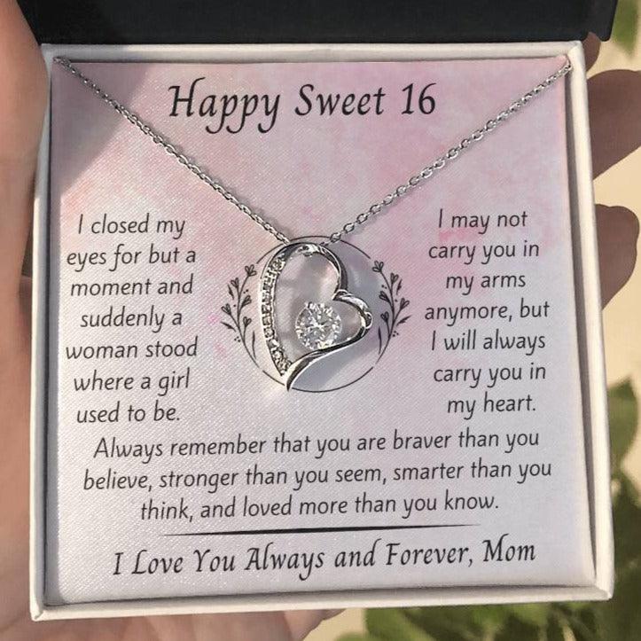 Happy Sweet 16 - To Daughter, From Mom - Dearly Loved Designs