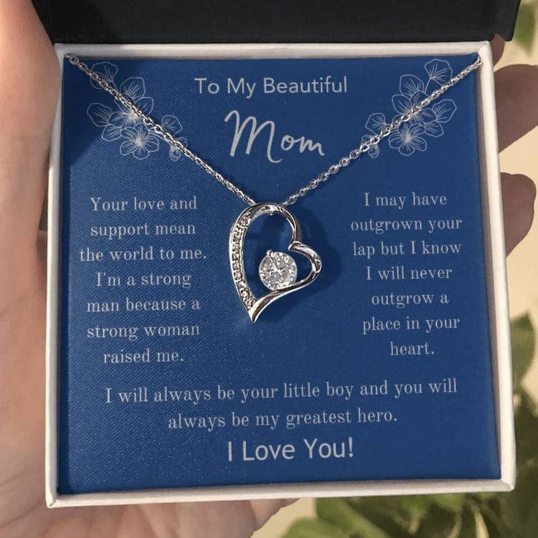 To My Beautiful Mom - I Love You - Forever Love Necklace - Dearly Loved Designs