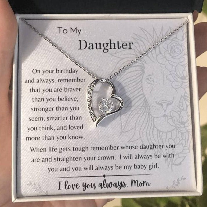 To My Daughter - On Your Birthday - From Mom - Dearly Loved Designs