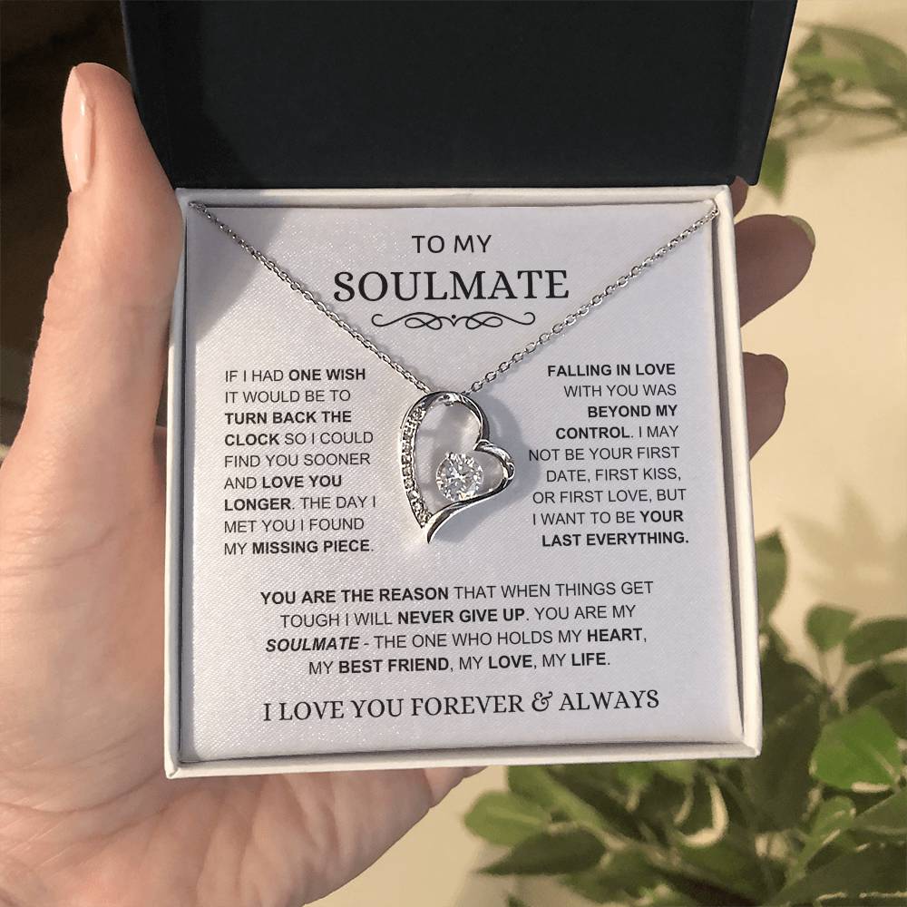 Soulmate - You Hold My Heart - Forever Love Necklace