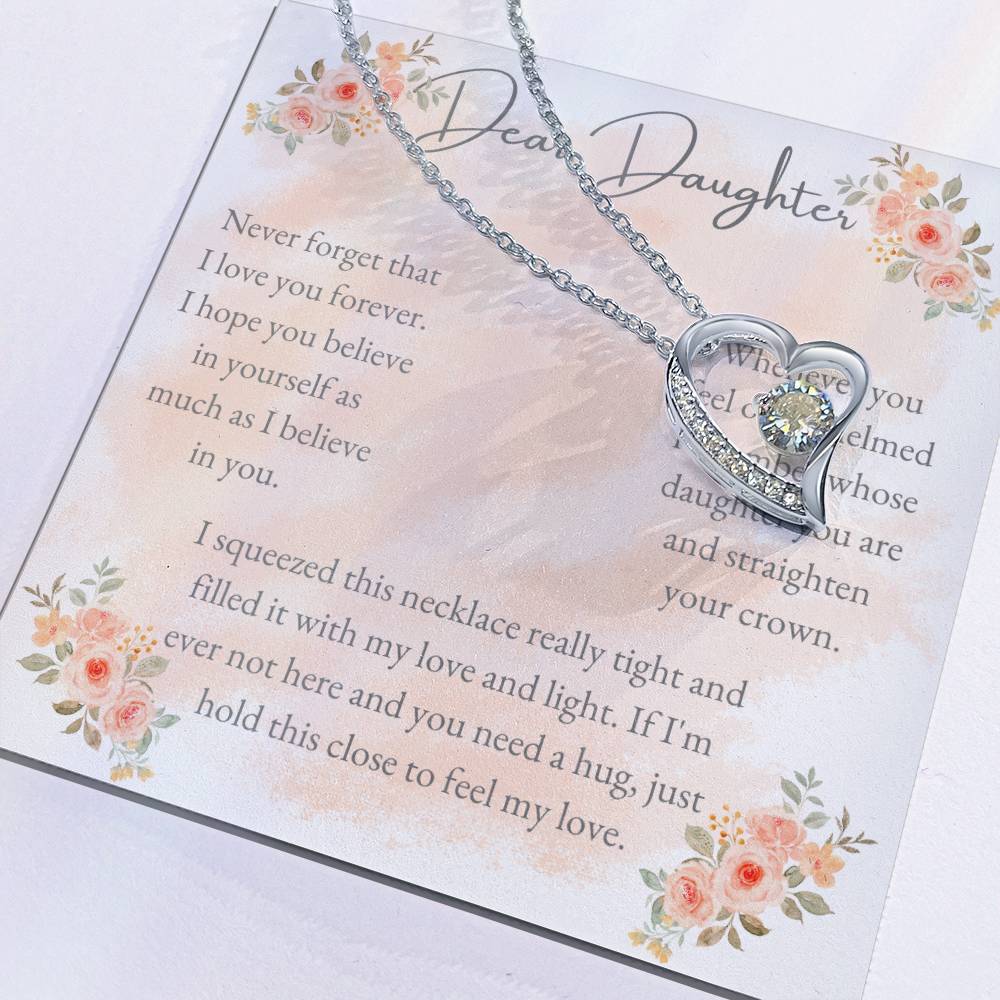 Dear Daughter, I Love You Forever - Forever Love Necklace - Dearly Loved Designs