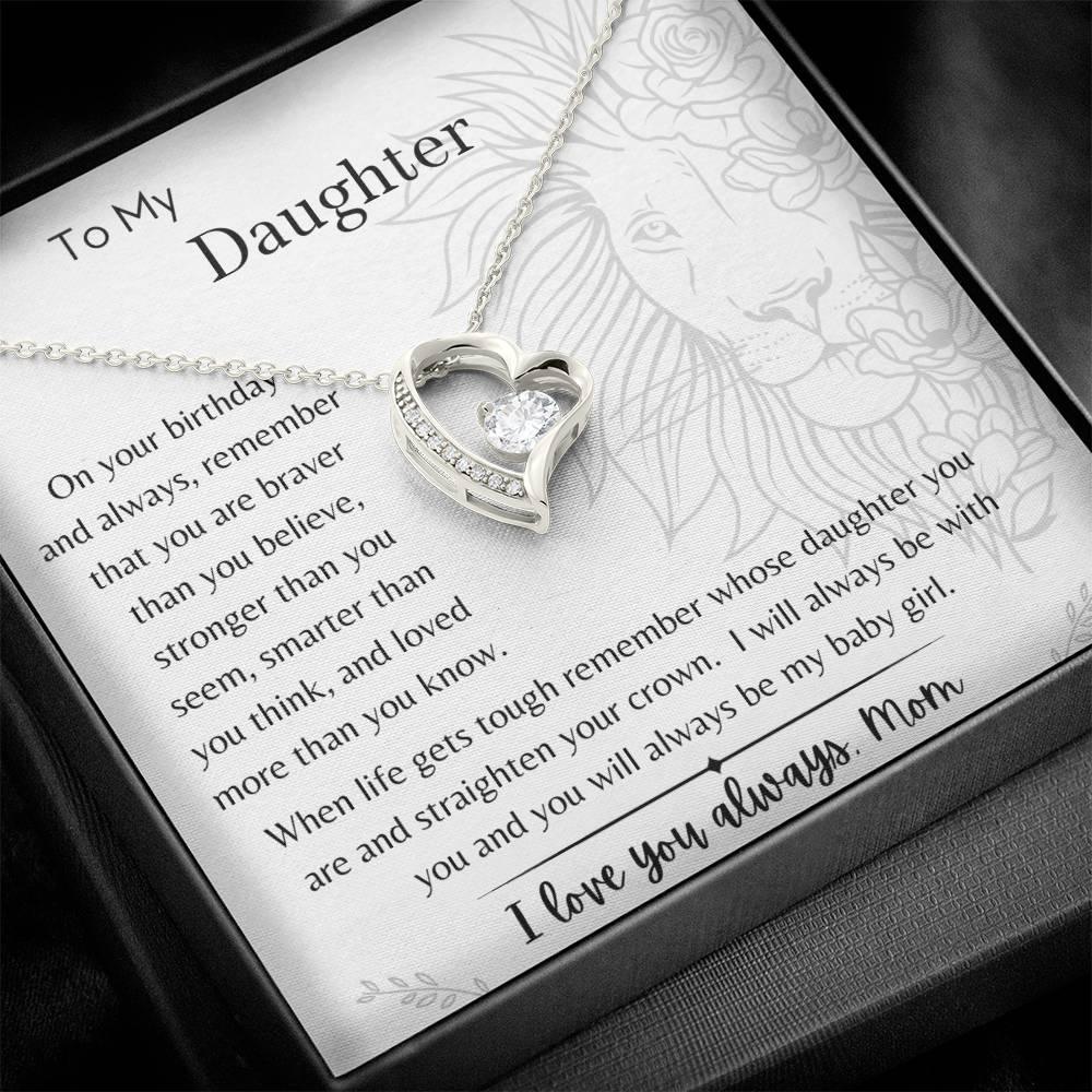 To My Daughter - On Your Birthday - From Mom - Dearly Loved Designs