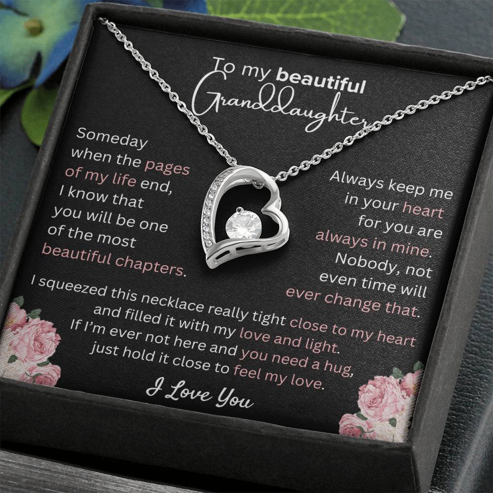 Granddaughter - Always in My Heart - Forever Love Necklace - Dearly Loved Designs