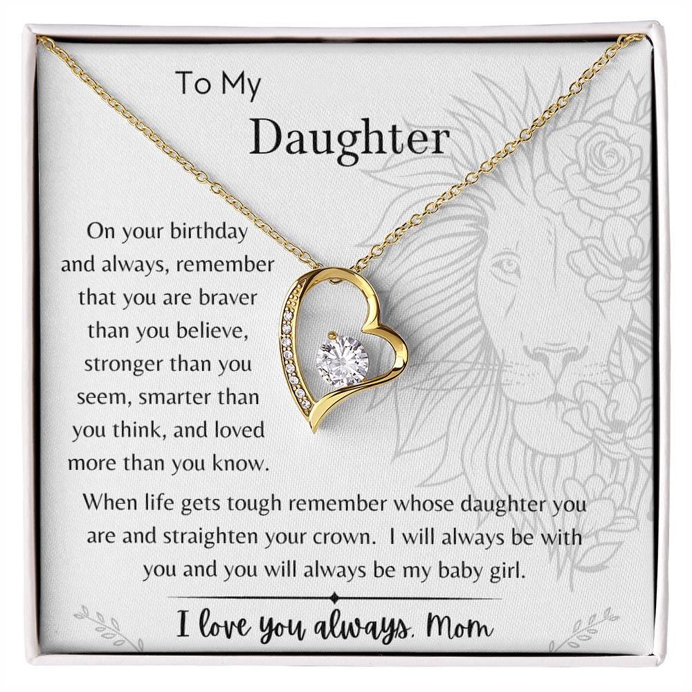 To My Daughter - On Your Birthday - From Mom - Dearly Loved Designs