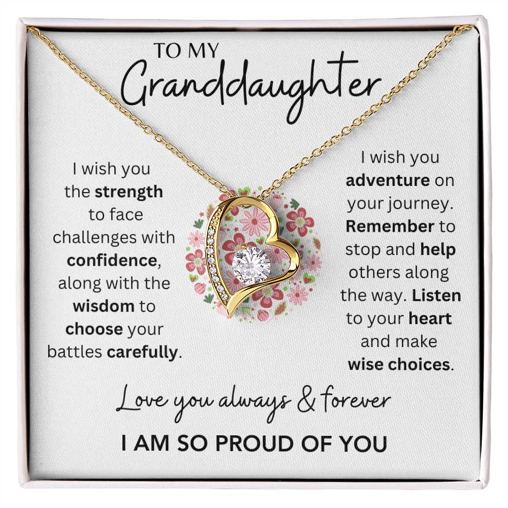 Granddaughter - So Proud of You - Forever Love Necklace - Dearly Loved Designs