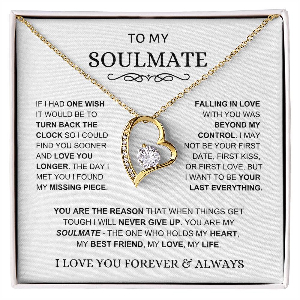 Soulmate - You Hold My Heart - Forever Love Necklace