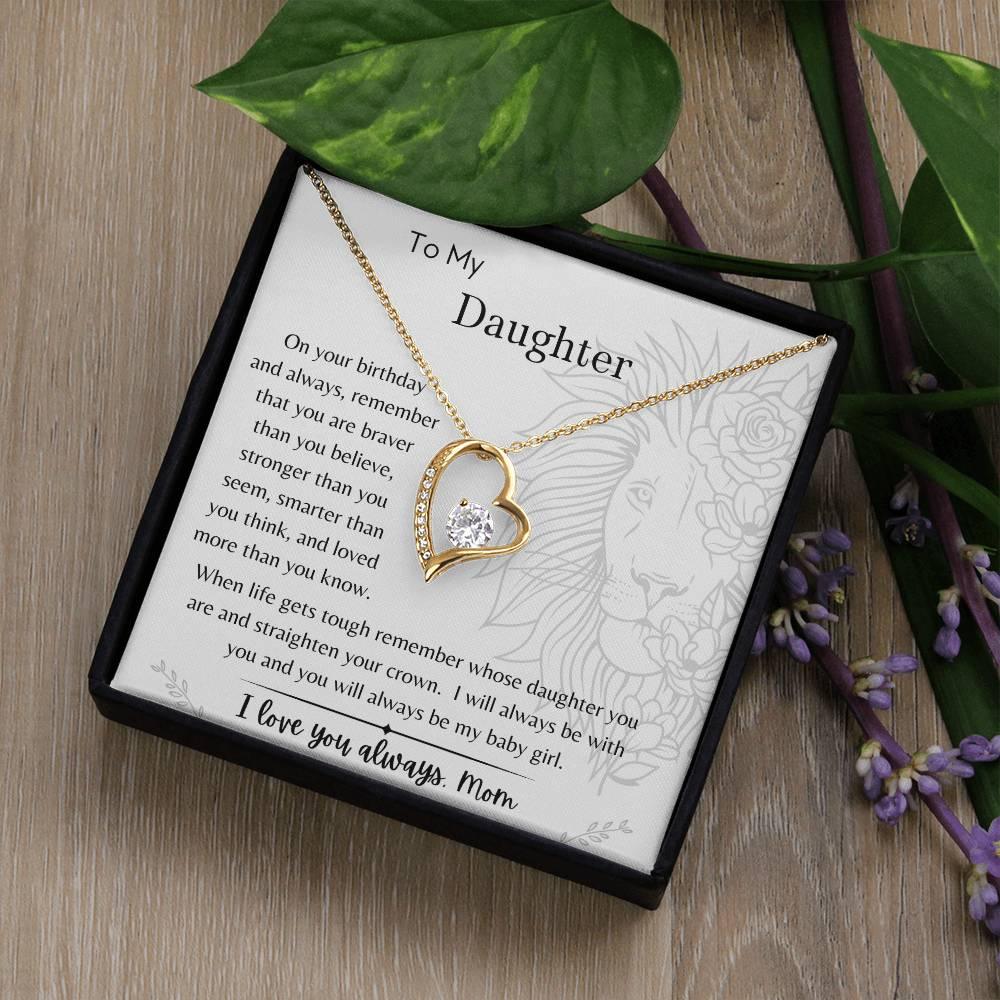 To My Daughter - On Your Birthday - From Mom - Dearly Loved Designs