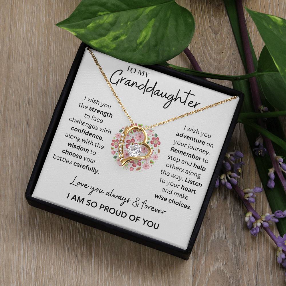 Granddaughter - So Proud of You - Forever Love Necklace - Dearly Loved Designs