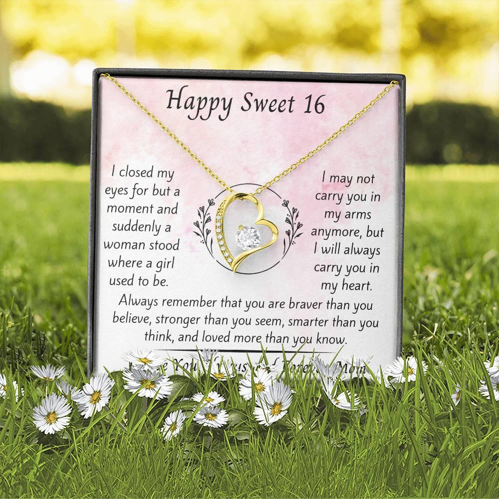 Happy Sweet 16 - To Daughter, From Mom - Dearly Loved Designs