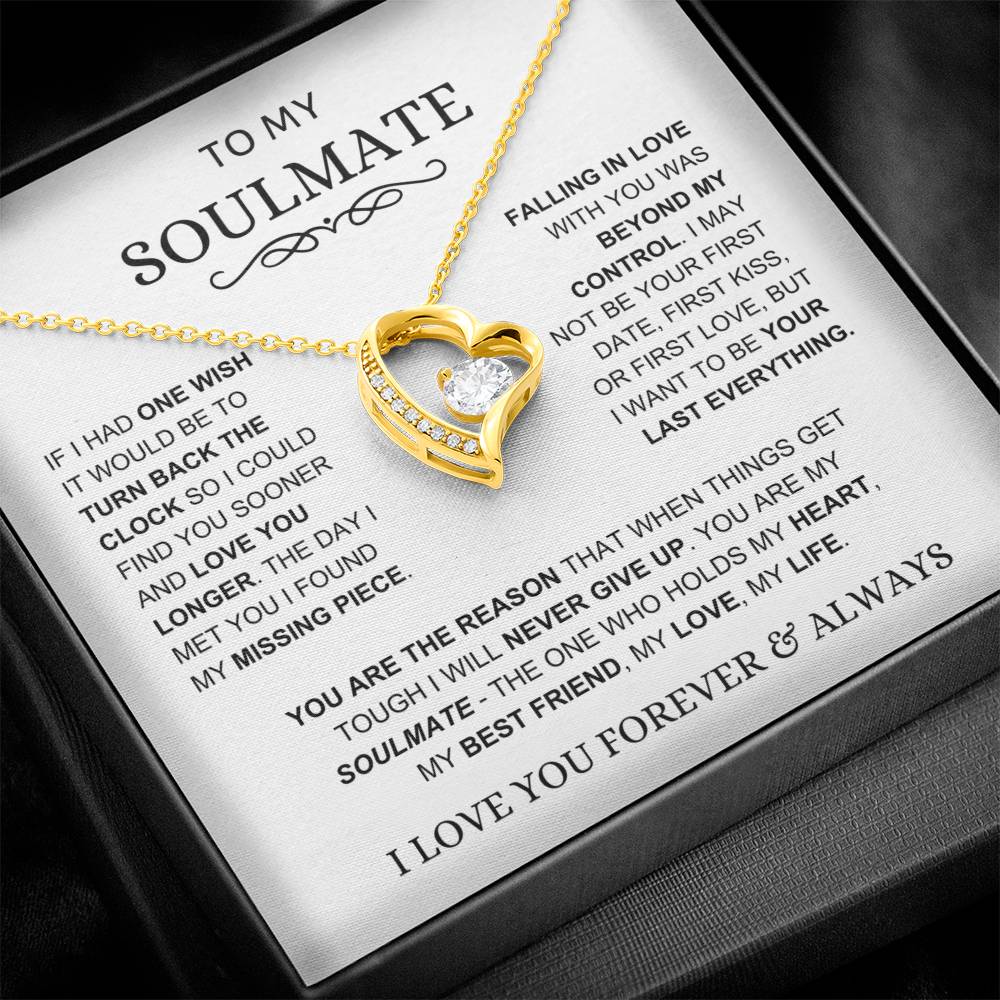 Soulmate - You Hold My Heart - Forever Love Necklace