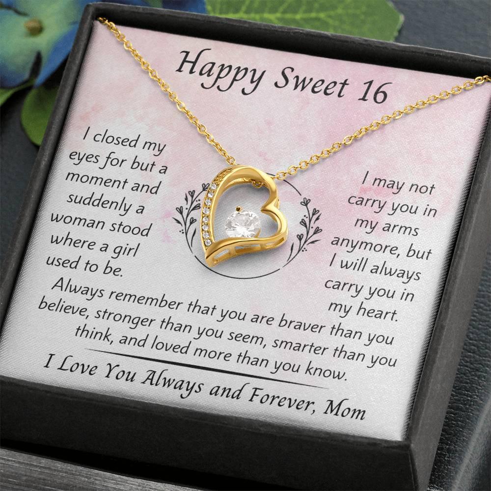 Happy Sweet 16 - To Daughter, From Mom - Dearly Loved Designs