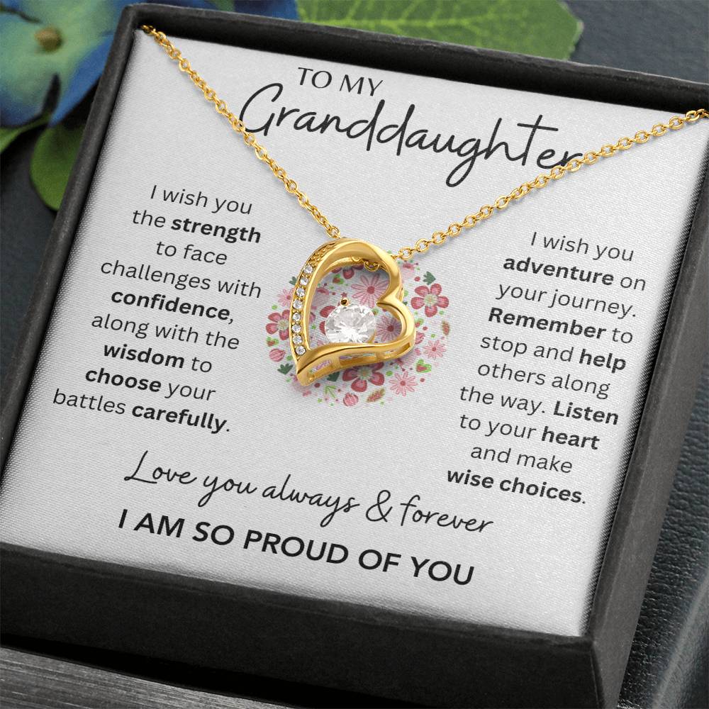 Granddaughter - So Proud of You - Forever Love Necklace - Dearly Loved Designs