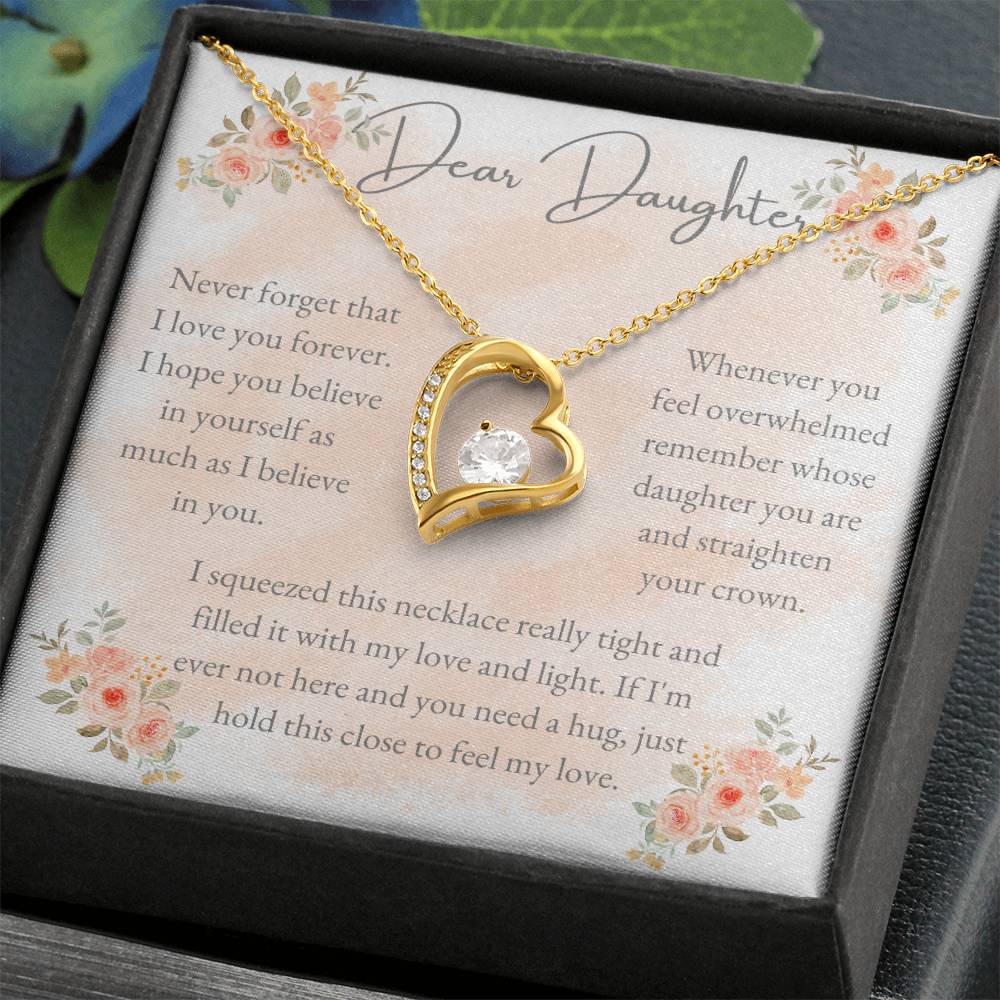 Dear Daughter, I Love You Forever - Forever Love Necklace - Dearly Loved Designs