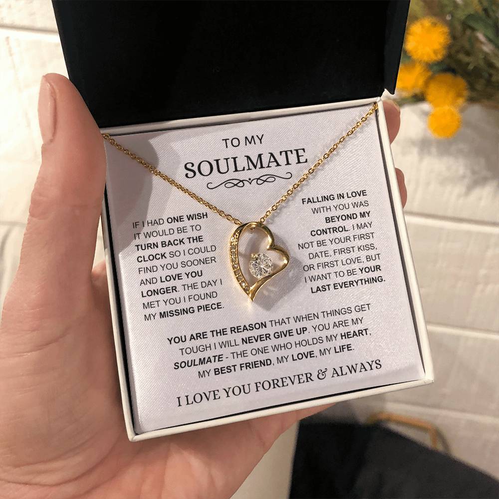 Soulmate - You Hold My Heart - Forever Love Necklace